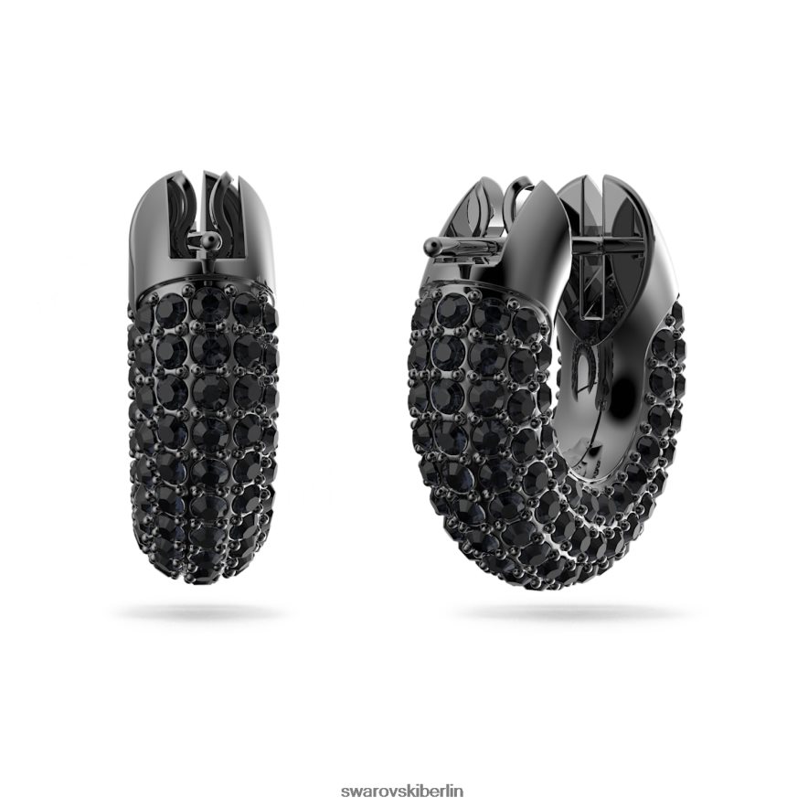 Swarovski Dextera-Creolen schwarz, rutheniumbeschichtet Schmuck HLT448920