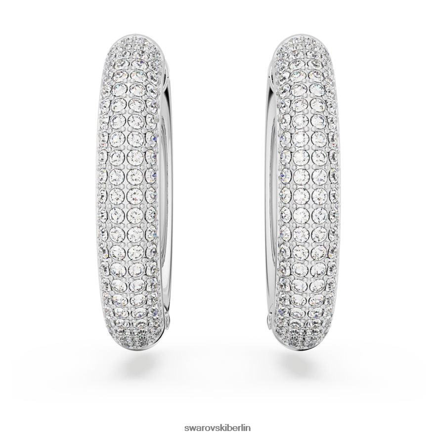 Swarovski Dextera-Creolen weiß, rhodiniert Schmuck HLT448895