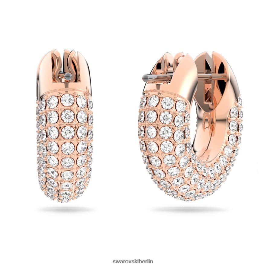 Swarovski Dextera-Creolen weiß, rosévergoldet Schmuck HLT448901