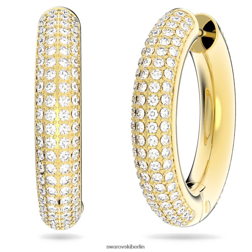 Swarovski Dextera-Creolen weiß, vergoldet Schmuck HLT448927