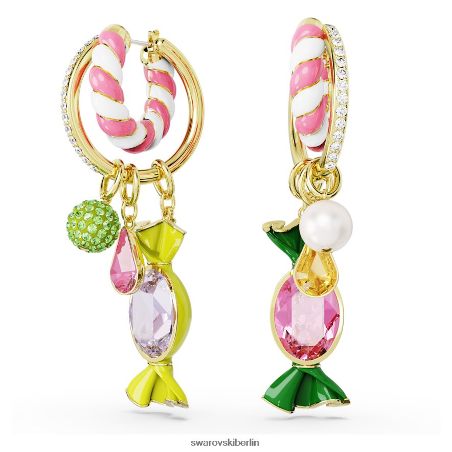 Swarovski Dulcis-Creolen Bonbon, mehrfarbig, vergoldet Schmuck HLT448850