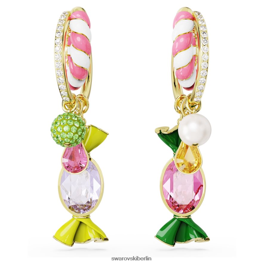 Swarovski Dulcis-Creolen Bonbon, mehrfarbig, vergoldet Schmuck HLT448850