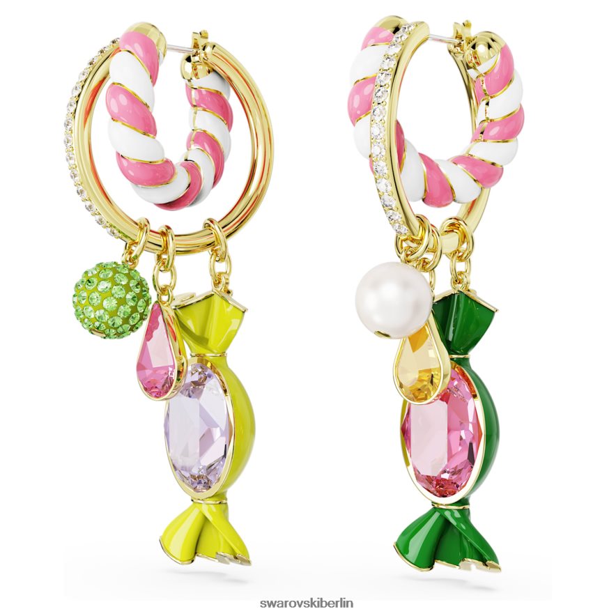 Swarovski Dulcis-Creolen Bonbon, mehrfarbig, vergoldet Schmuck HLT448850
