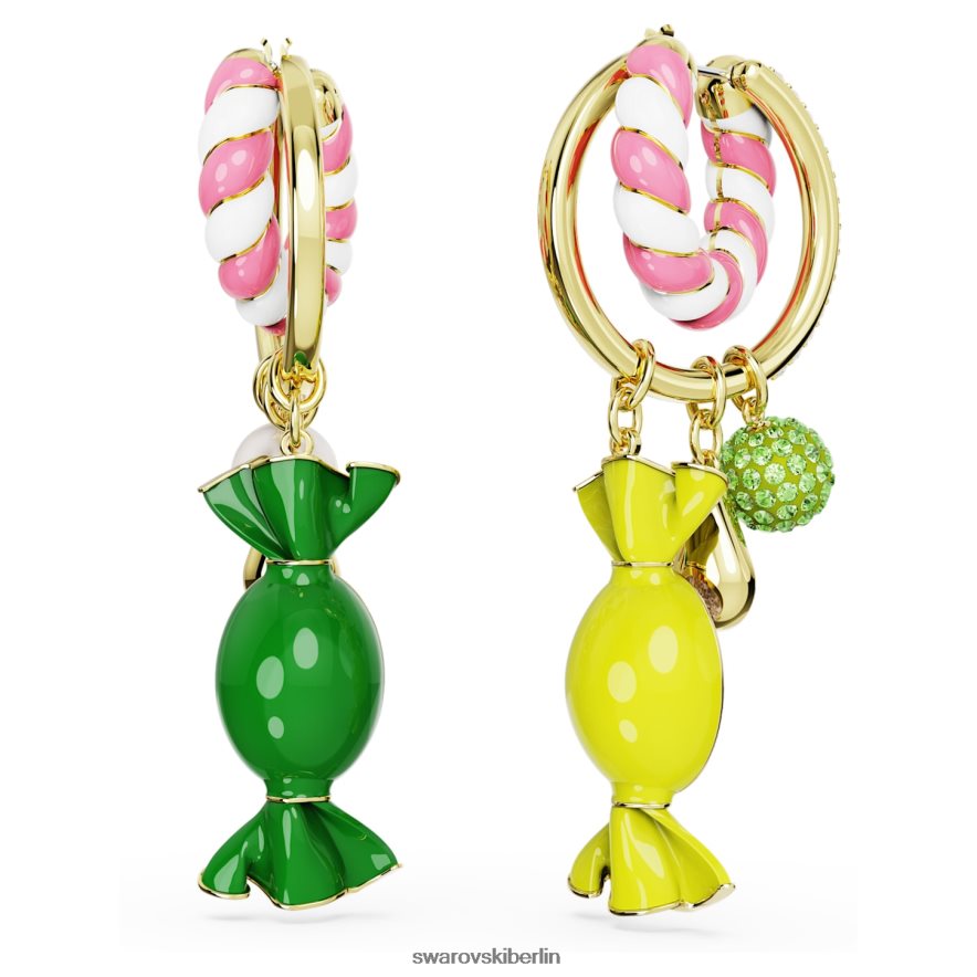 Swarovski Dulcis-Creolen Bonbon, mehrfarbig, vergoldet Schmuck HLT448850