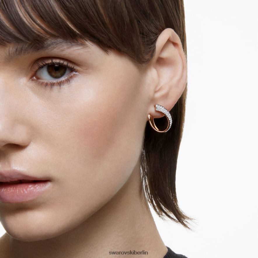 Swarovski Es gibt Creolen weiß, rosévergoldet Schmuck HLT448883