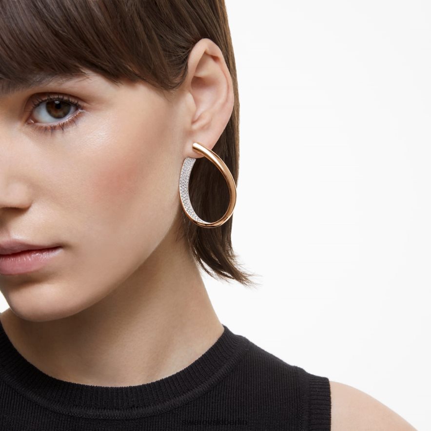 Swarovski Es gibt Creolen weiß, rosévergoldet Schmuck HLT448909