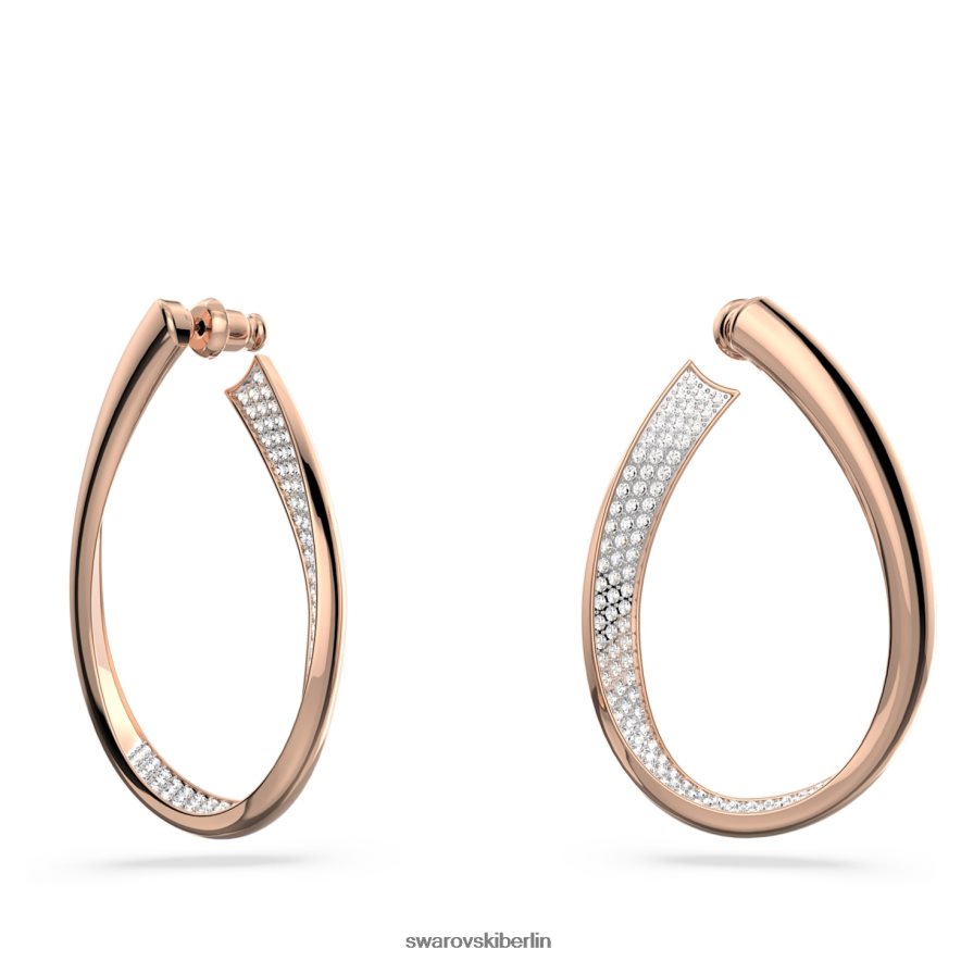 Swarovski Es gibt Creolen weiß, rosévergoldet Schmuck HLT448909