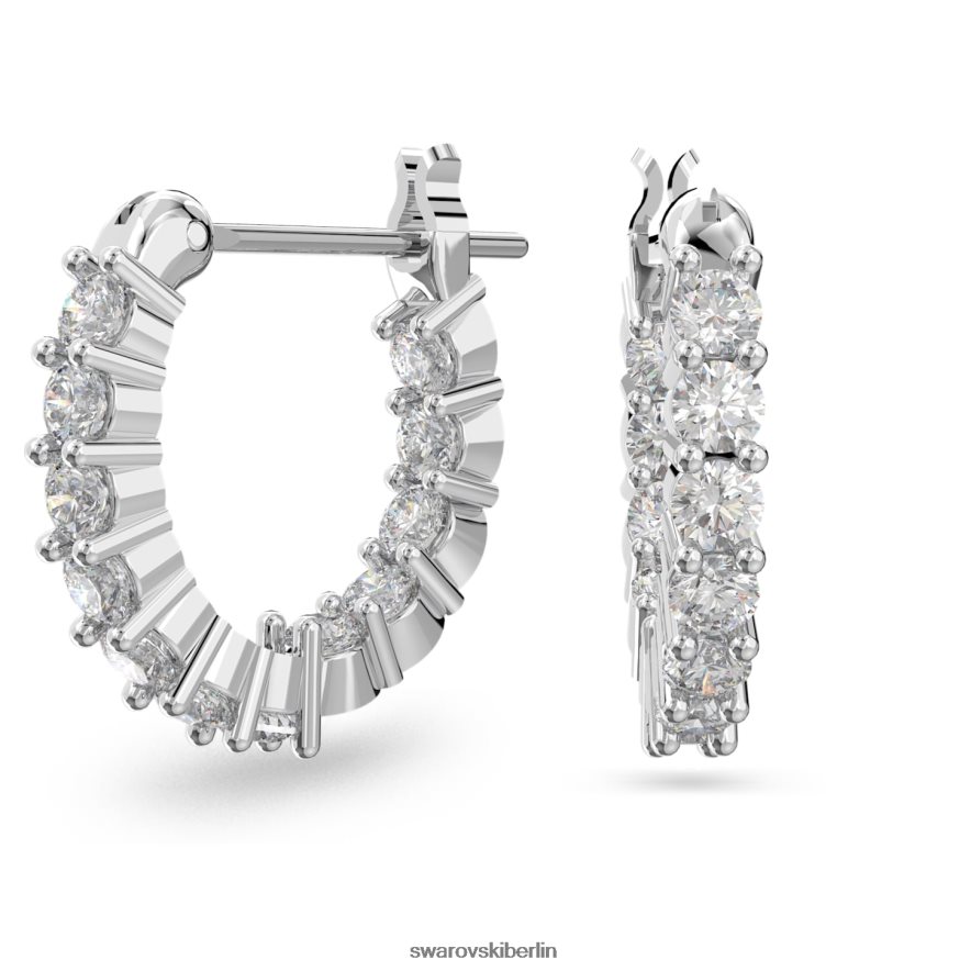 Swarovski Vittore Creolen Rundschliff, weiß, rhodiniert Schmuck HLT448868