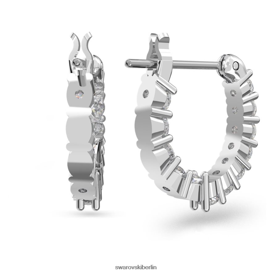Swarovski Vittore Creolen Rundschliff, weiß, rhodiniert Schmuck HLT448868