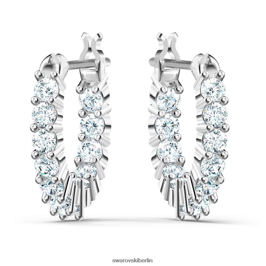 Swarovski Vittore Creolen Rundschliff, weiß, rhodiniert Schmuck HLT448868