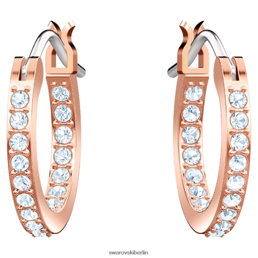 Swarovski symbolische Creolen böser Blick, blau, rosévergoldet Schmuck HLT448758