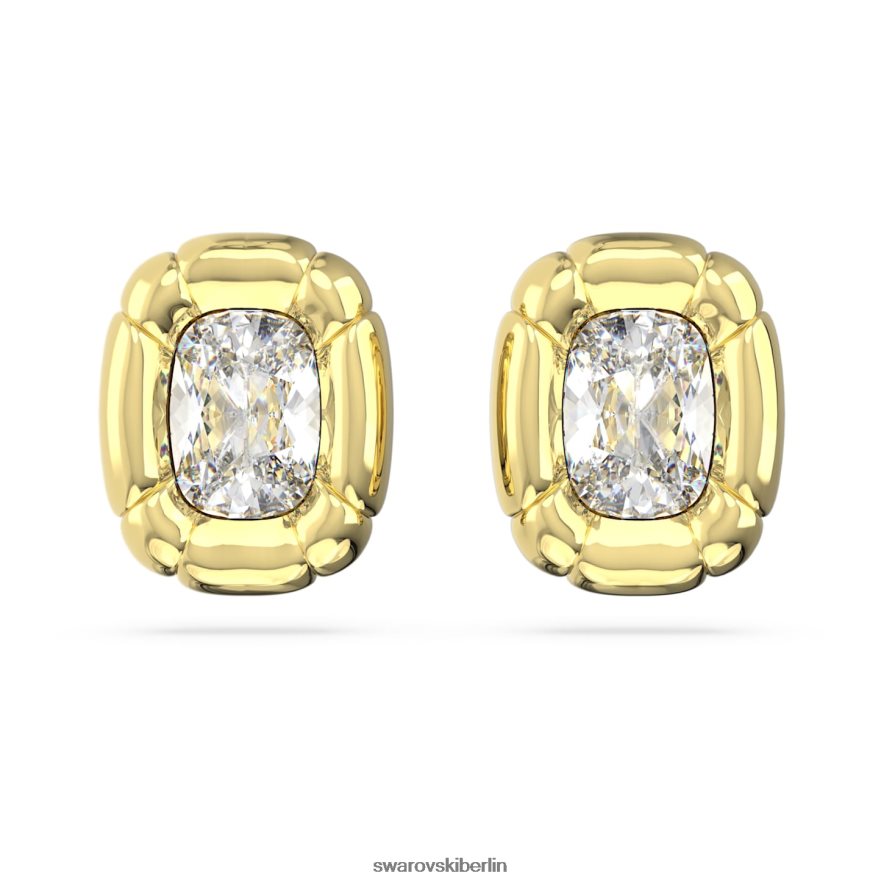 Swarovski Dulcis-Ohrclips Kissenschliff, Goldton, vergoldet Schmuck HLT448949