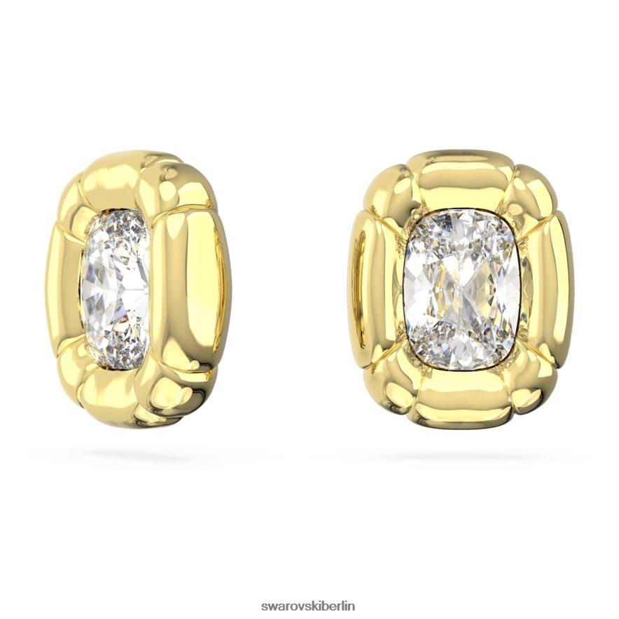 Swarovski Dulcis-Ohrclips Kissenschliff, Goldton, vergoldet Schmuck HLT448949