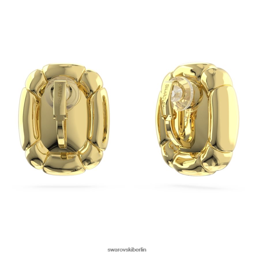 Swarovski Dulcis-Ohrclips Kissenschliff, Goldton, vergoldet Schmuck HLT448949
