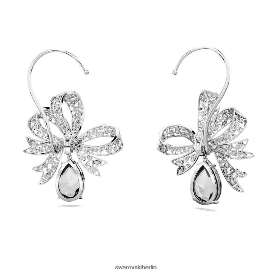 Swarovski Volta-Clip-Ohrringe Schleife, weiß, rhodiniert Schmuck HLT448959