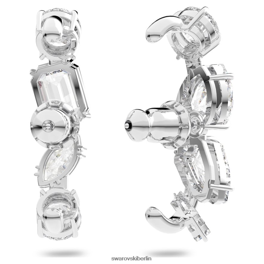 Swarovski Gema-Ohrmanschetten Mischschliffe, weiß, rhodiniert Schmuck HLT448962