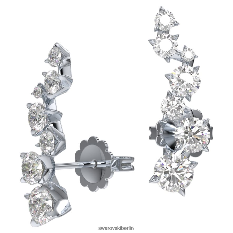 Swarovski Intime Ohrmanschetten 14 Karat Weißgold Schmuck HLT448960