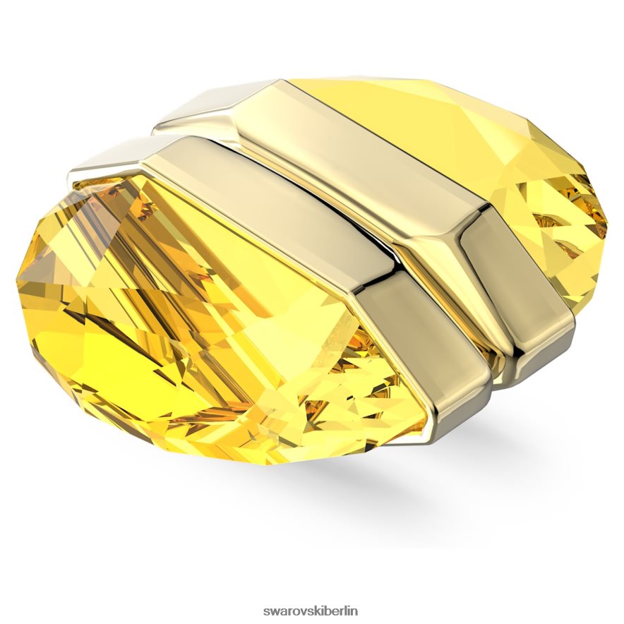 Swarovski transparente Ohrmanschette einzeln, Magnetverschluss, gelb, vergoldet Schmuck HLT448970