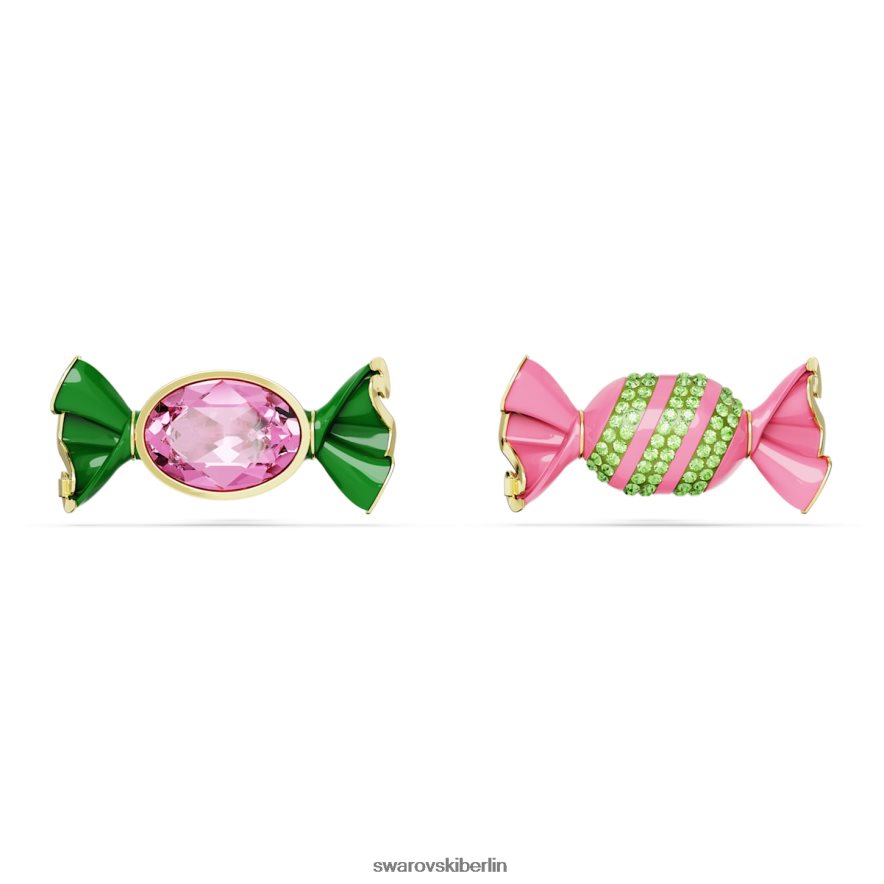 Swarovski Dulcis-Ohrstecker Bonbon, mehrfarbig, vergoldet Schmuck HLT448748