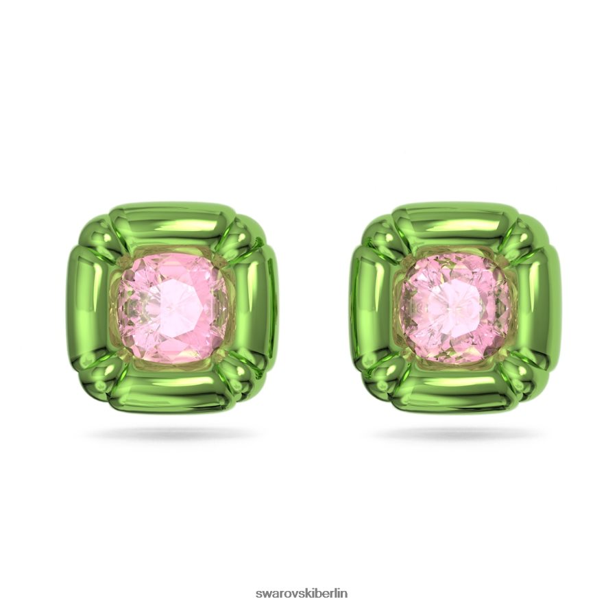 Swarovski Dulcis-Ohrstecker Kissenschnitt, grün Schmuck HLT448719