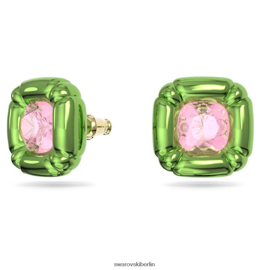 Swarovski Dulcis-Ohrstecker Kissenschnitt, grün Schmuck HLT448719