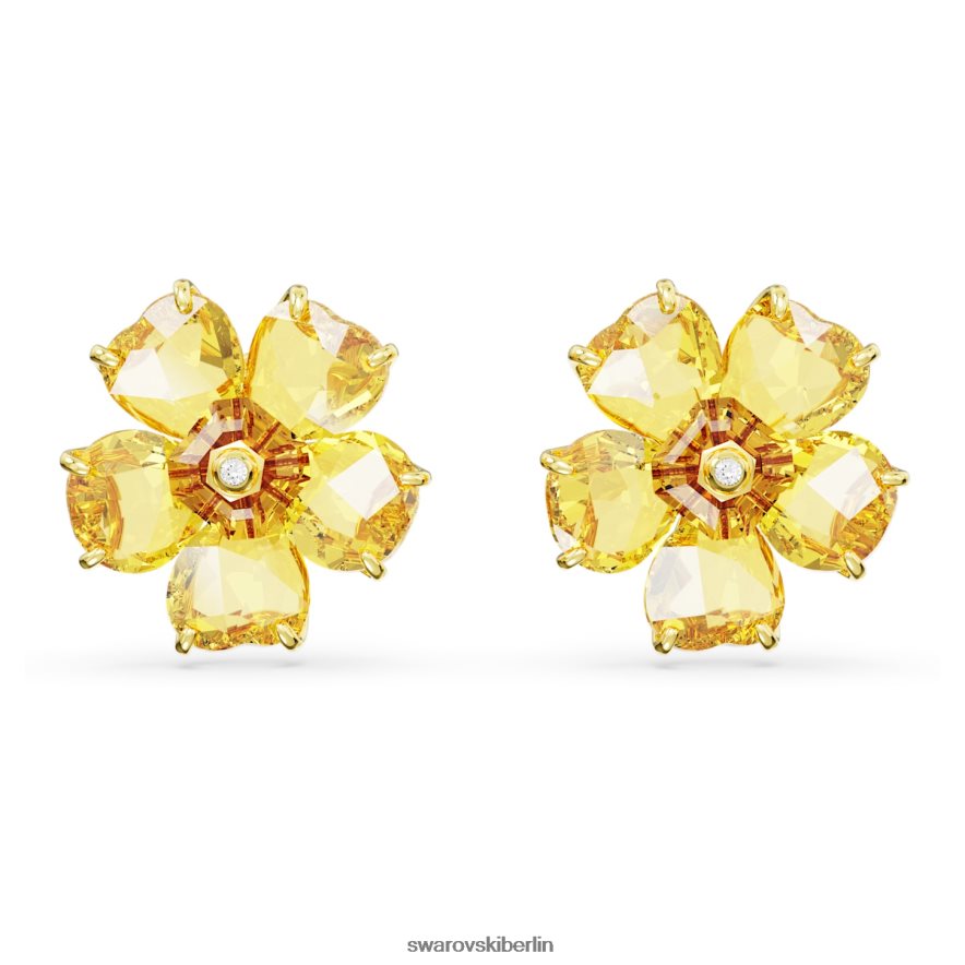 Swarovski Florere-Ohrstecker Blume, gelb, vergoldet Schmuck HLT448712