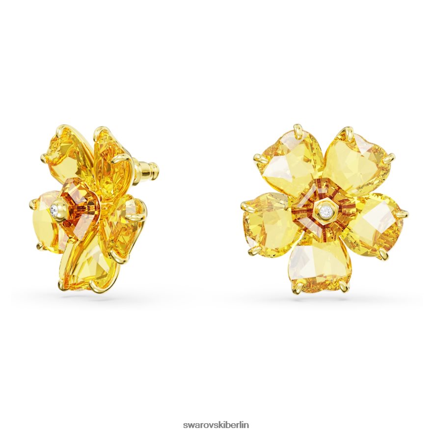Swarovski Florere-Ohrstecker Blume, gelb, vergoldet Schmuck HLT448712