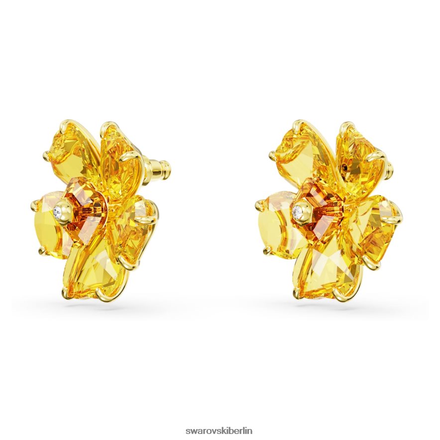 Swarovski Florere-Ohrstecker Blume, gelb, vergoldet Schmuck HLT448712