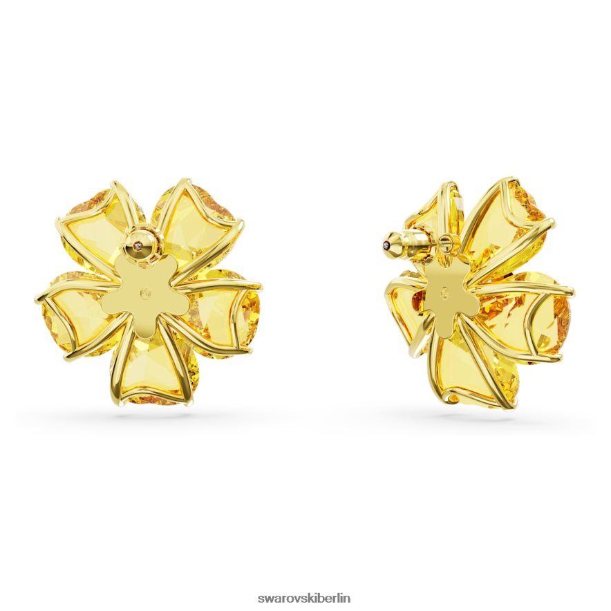 Swarovski Florere-Ohrstecker Blume, gelb, vergoldet Schmuck HLT448712