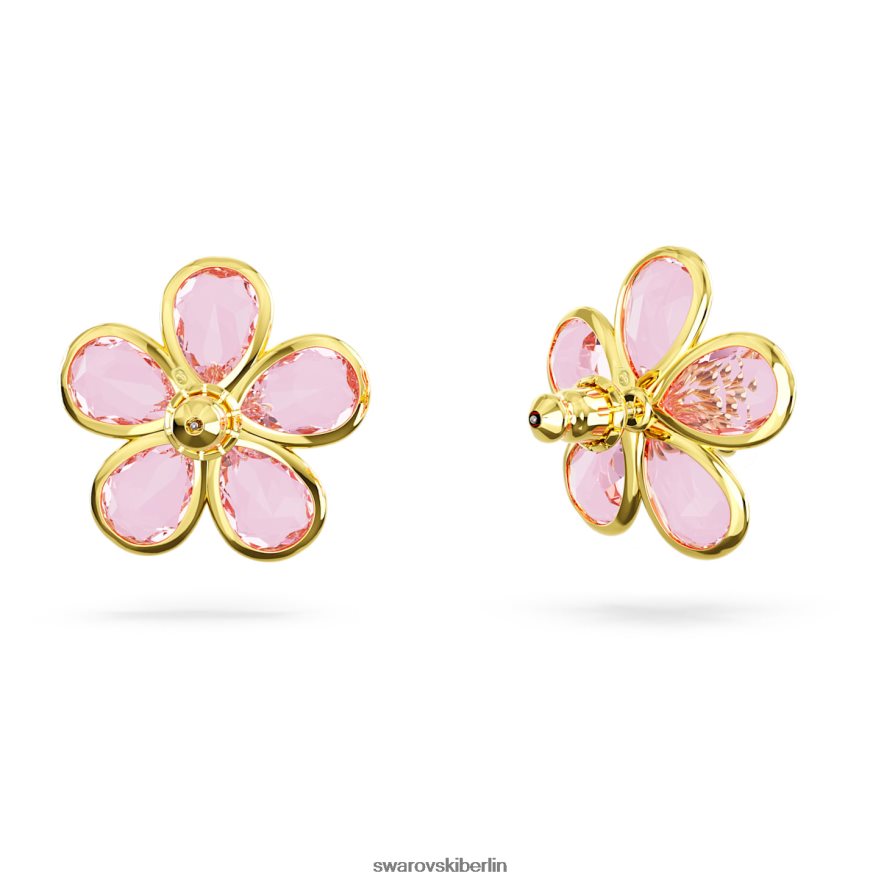 Swarovski Florere-Ohrstecker Blume, rosa, vergoldet Schmuck HLT448655