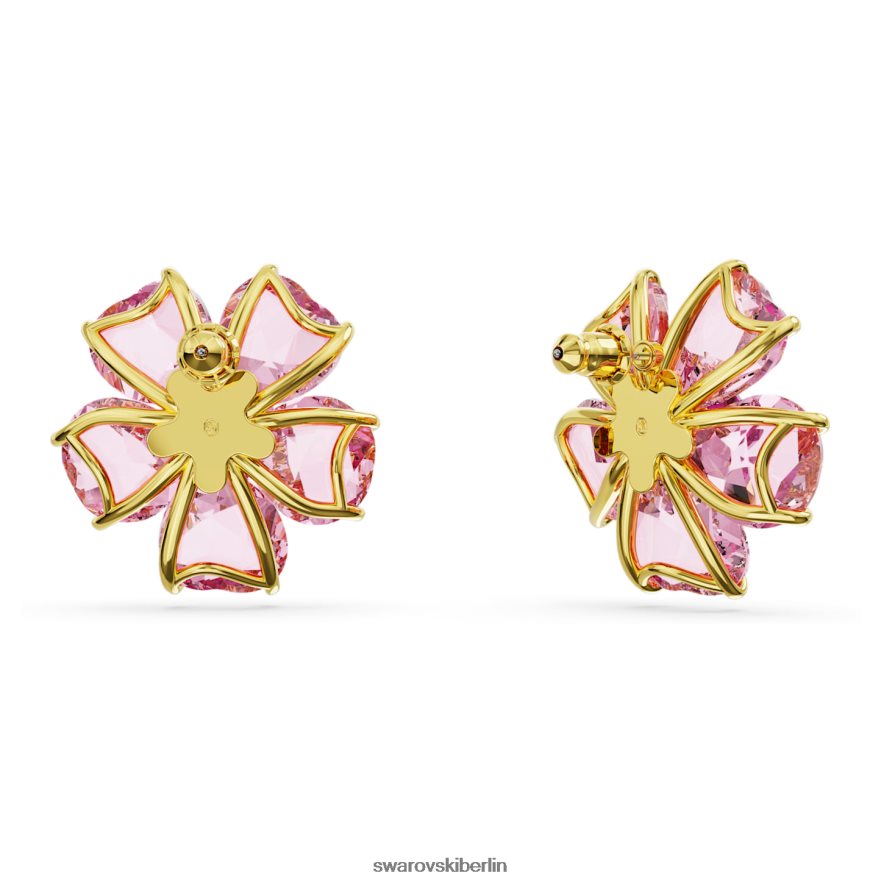 Swarovski Florere-Ohrstecker Blume, rosa, vergoldet Schmuck HLT448751