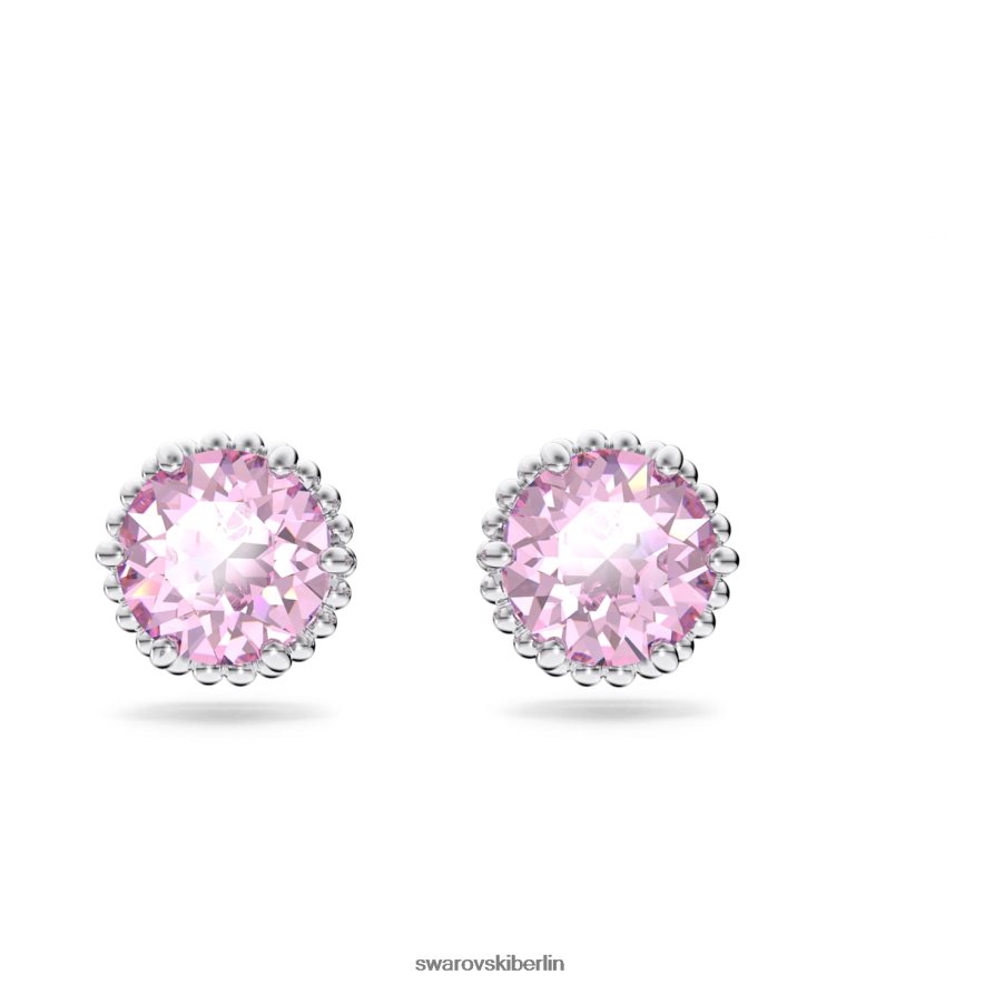 Swarovski Geburtsstein-Ohrstecker im Rundschliff Juni, rosa, rhodiniert Schmuck HLT448667
