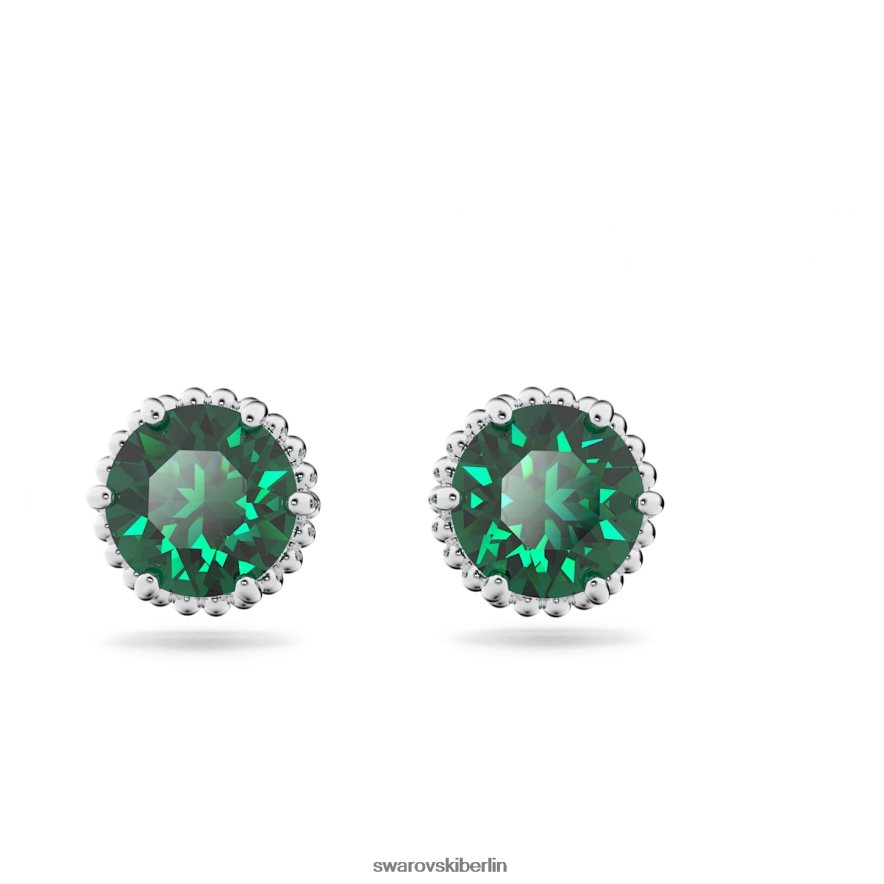 Swarovski Geburtsstein-Ohrstecker im Rundschliff Mai, grün, rhodiniert Schmuck HLT448660