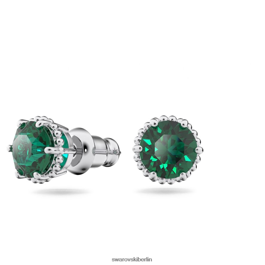 Swarovski Geburtsstein-Ohrstecker im Rundschliff Mai, grün, rhodiniert Schmuck HLT448660