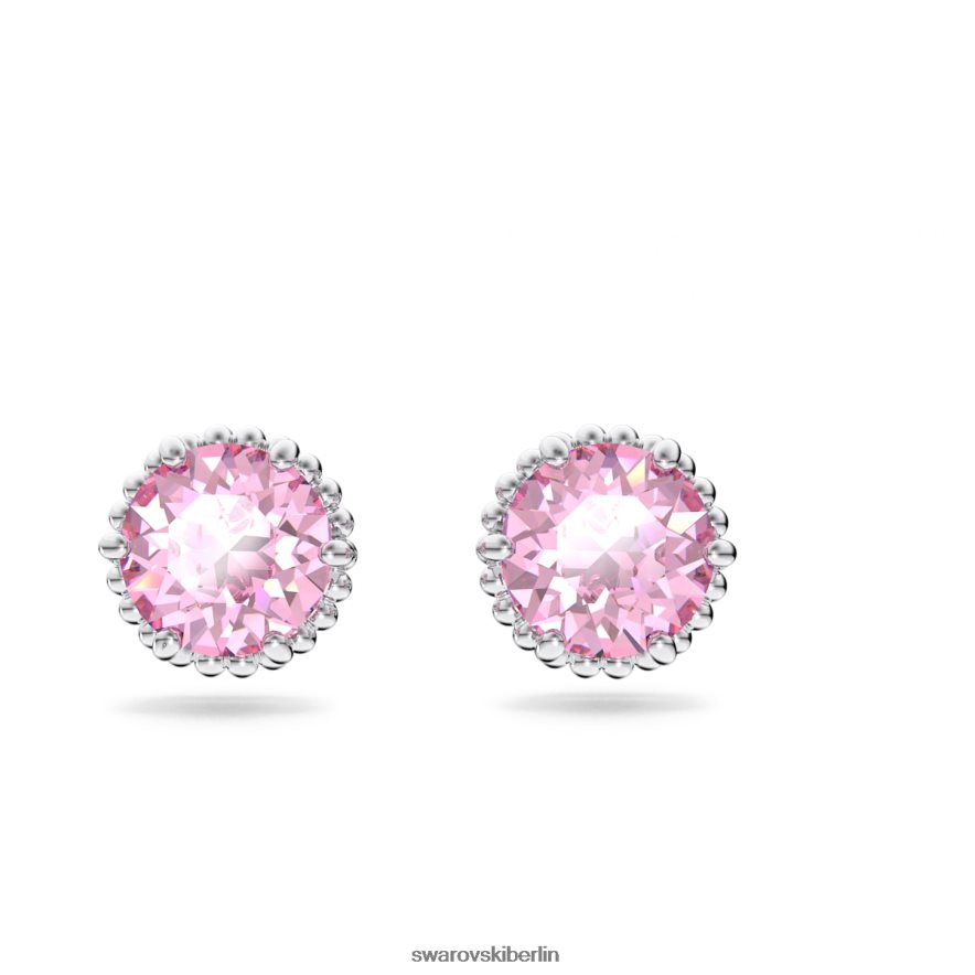 Swarovski Geburtsstein-Ohrstecker im Rundschliff Oktober, rosa, rhodiniert Schmuck HLT448689