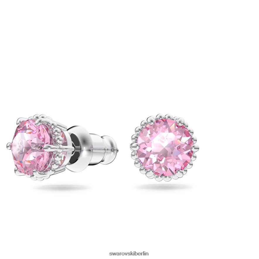 Swarovski Geburtsstein-Ohrstecker im Rundschliff Oktober, rosa, rhodiniert Schmuck HLT448689