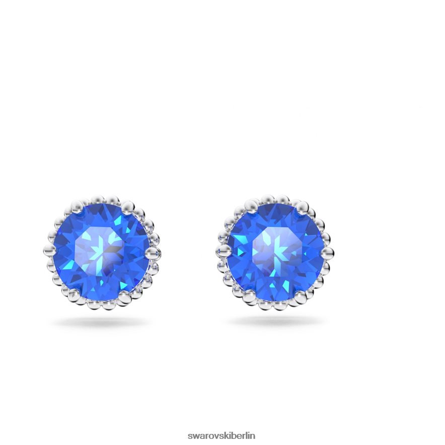 Swarovski Geburtsstein-Ohrstecker im Rundschliff September, blau, rhodiniert Schmuck HLT448685