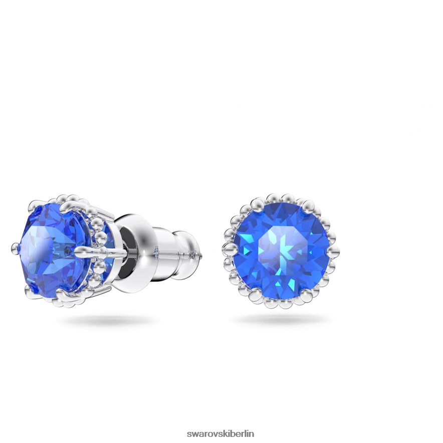 Swarovski Geburtsstein-Ohrstecker im Rundschliff September, blau, rhodiniert Schmuck HLT448685