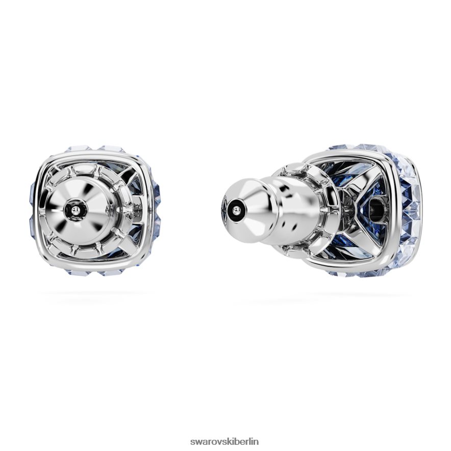 Swarovski Geburtsstein-Ohrstecker im quadratischen Schliff März, blau, rhodiniert Schmuck HLT448732