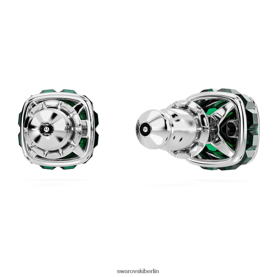 Swarovski Geburtsstein-Ohrstecker im quadratischen Schliff Mai, grün, rhodiniert Schmuck HLT448731
