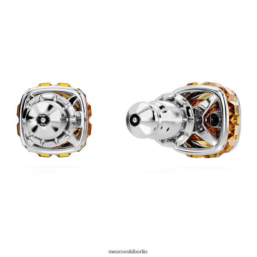 Swarovski Geburtsstein-Ohrstecker im quadratischen Schliff November, gelb, rhodiniert Schmuck HLT448730