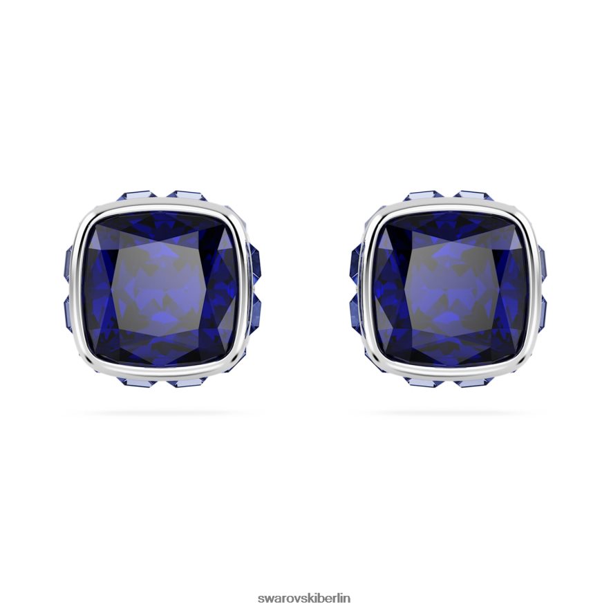Swarovski Geburtsstein-Ohrstecker im quadratischen Schliff September, blau, rhodiniert Schmuck HLT448729