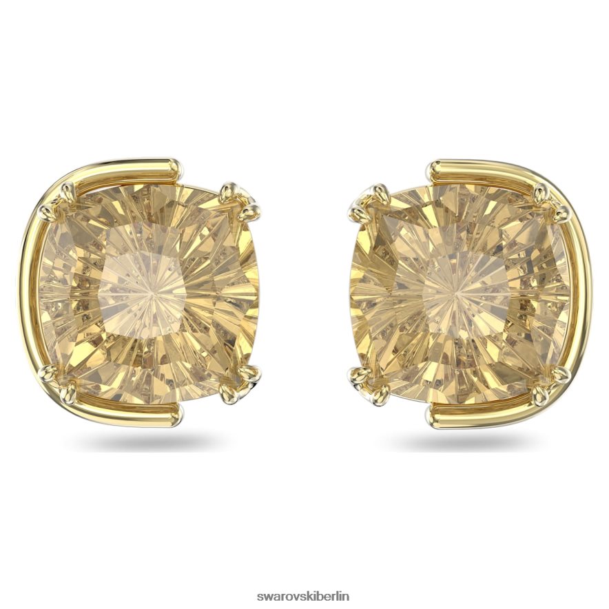 Swarovski Harmonia-Ohrstecker Kissenschliff, Goldton, vergoldet Schmuck HLT448687
