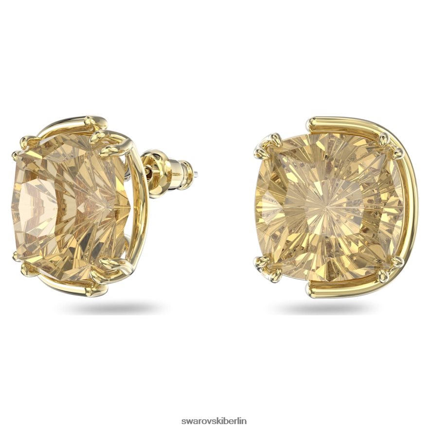 Swarovski Harmonia-Ohrstecker Kissenschliff, Goldton, vergoldet Schmuck HLT448687