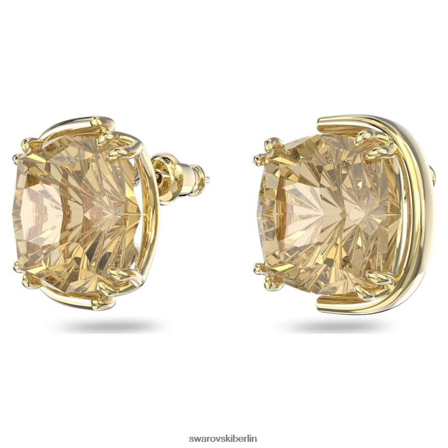 Swarovski Harmonia-Ohrstecker Kissenschliff, Goldton, vergoldet Schmuck HLT448687