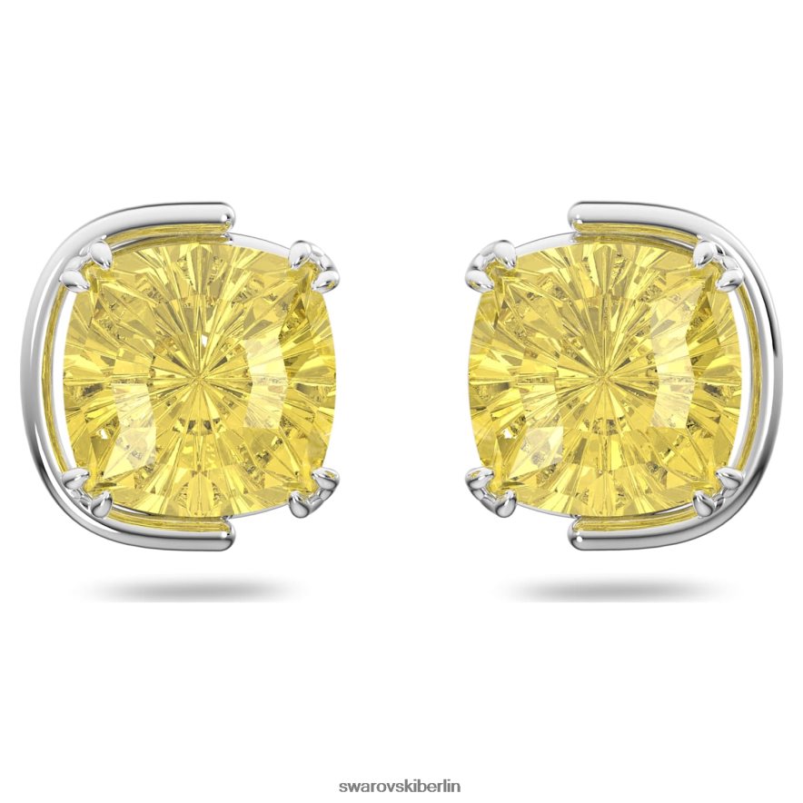 Swarovski Harmonia-Ohrstecker Kissenschliff, gelb, rhodiniert Schmuck HLT448708
