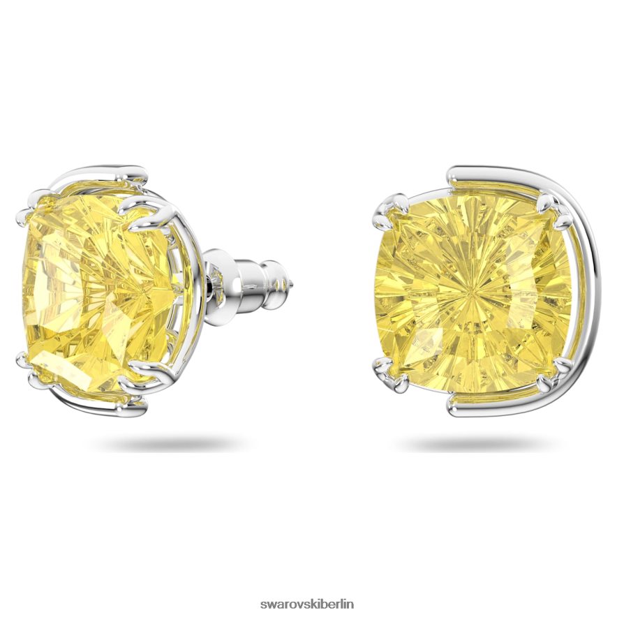 Swarovski Harmonia-Ohrstecker Kissenschliff, gelb, rhodiniert Schmuck HLT448708
