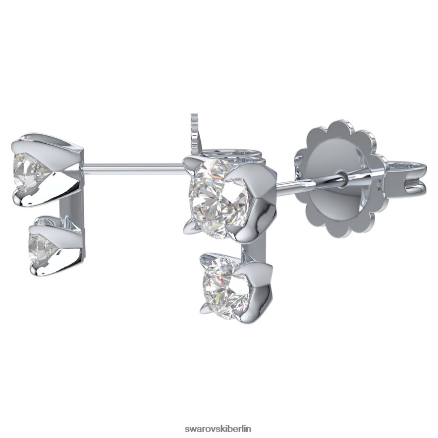 Swarovski Intime Ohrstecker 14 Karat Weißgold Schmuck HLT448653