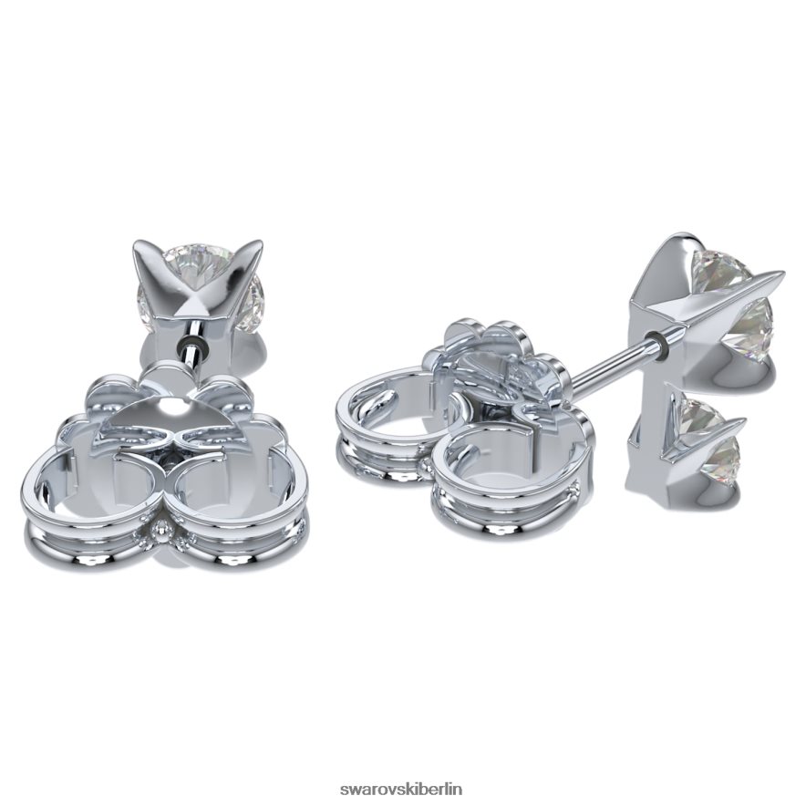 Swarovski Intime Ohrstecker 14 Karat Weißgold Schmuck HLT448653