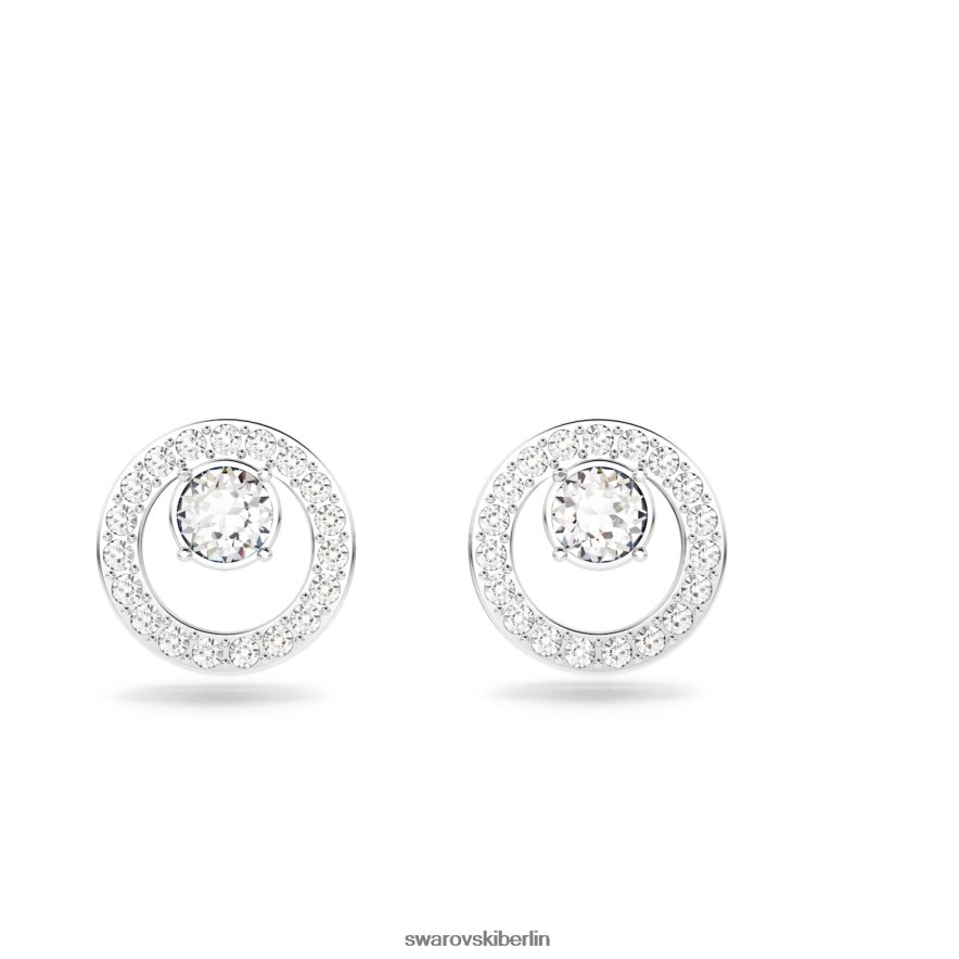 Swarovski Kreativität-Ohrstecker weiß, rhodiniert Schmuck HLT448664